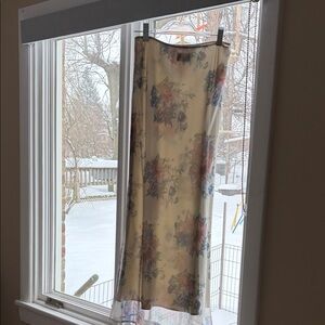 ASOS Cream Floral Maxi Skirt